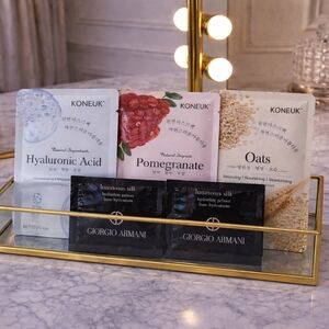 ❗️Low Start❗️Giorgio Armani luminous silk base hydratante + Koneuk Face Masks